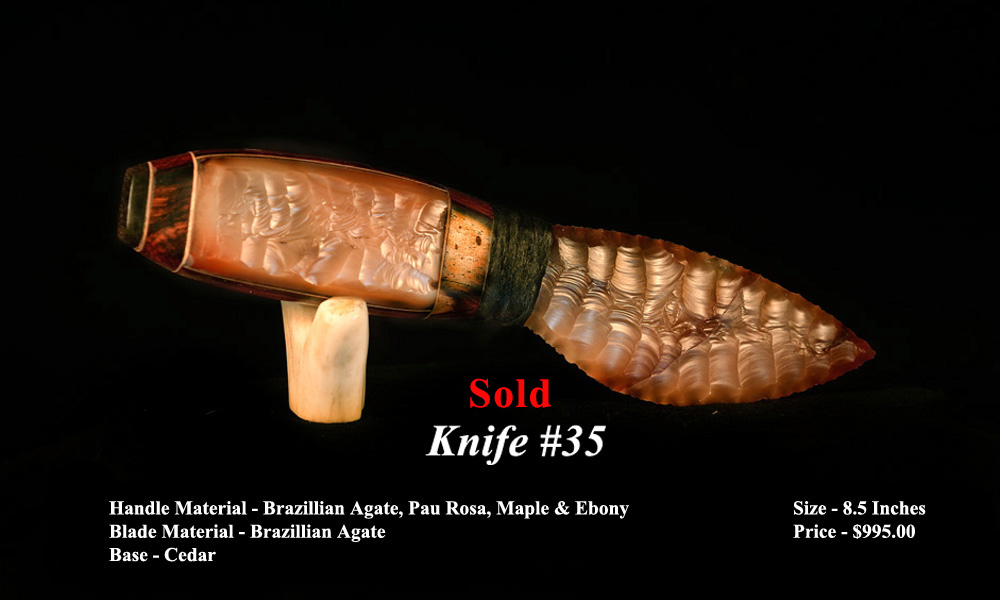 Each Knife is Signed and Numbered by George Barnett