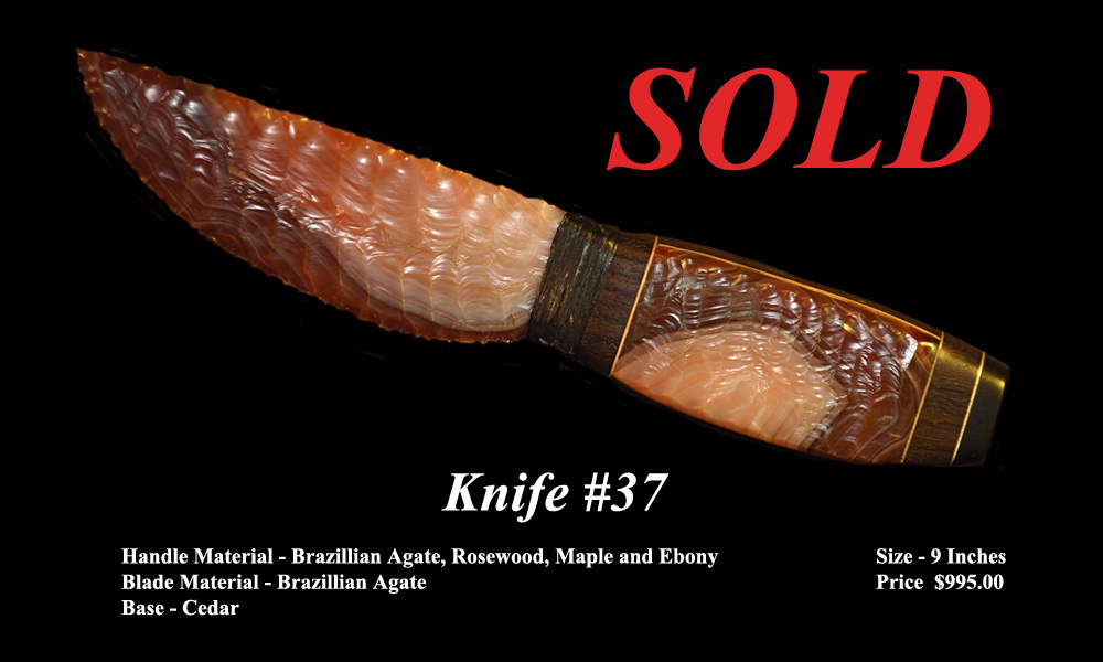 Each Knife is Signed and Numbered by George Barnett